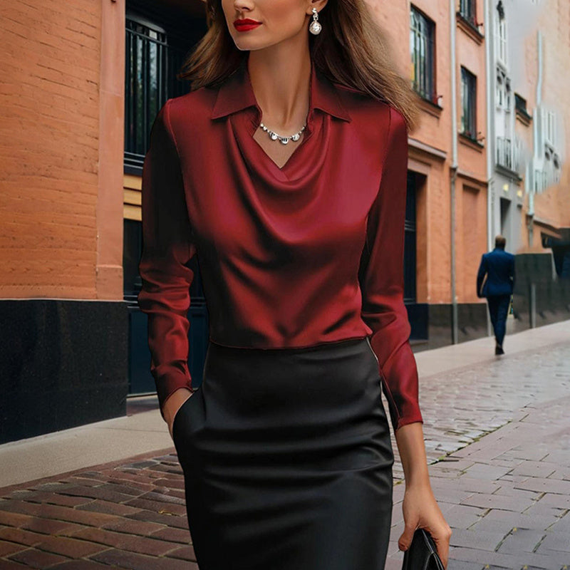 Women's Elegant Long Sleeve Blouse