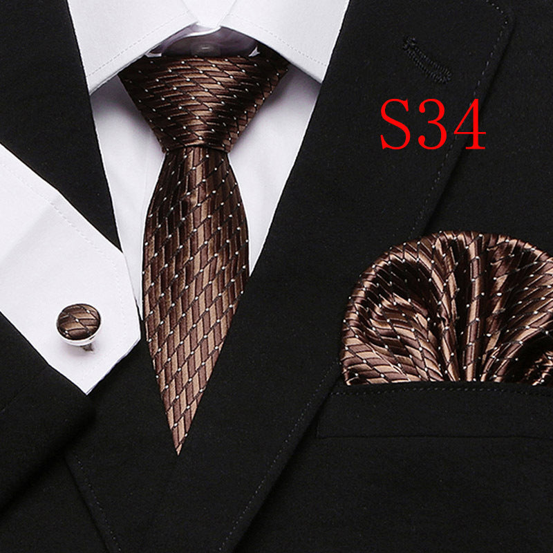 Paisley Series European And American Three-piece Tie Set