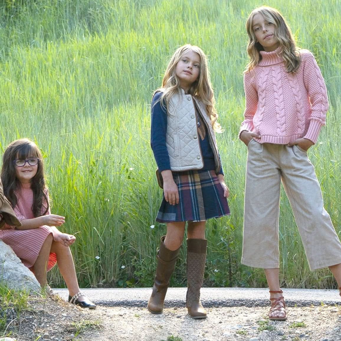 Organic Pleated Skirt with Buckle Detail