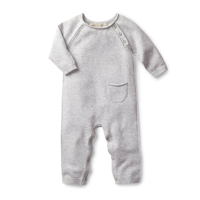 Raglan Sweater Romper & Jacquard Blanket Gift Set