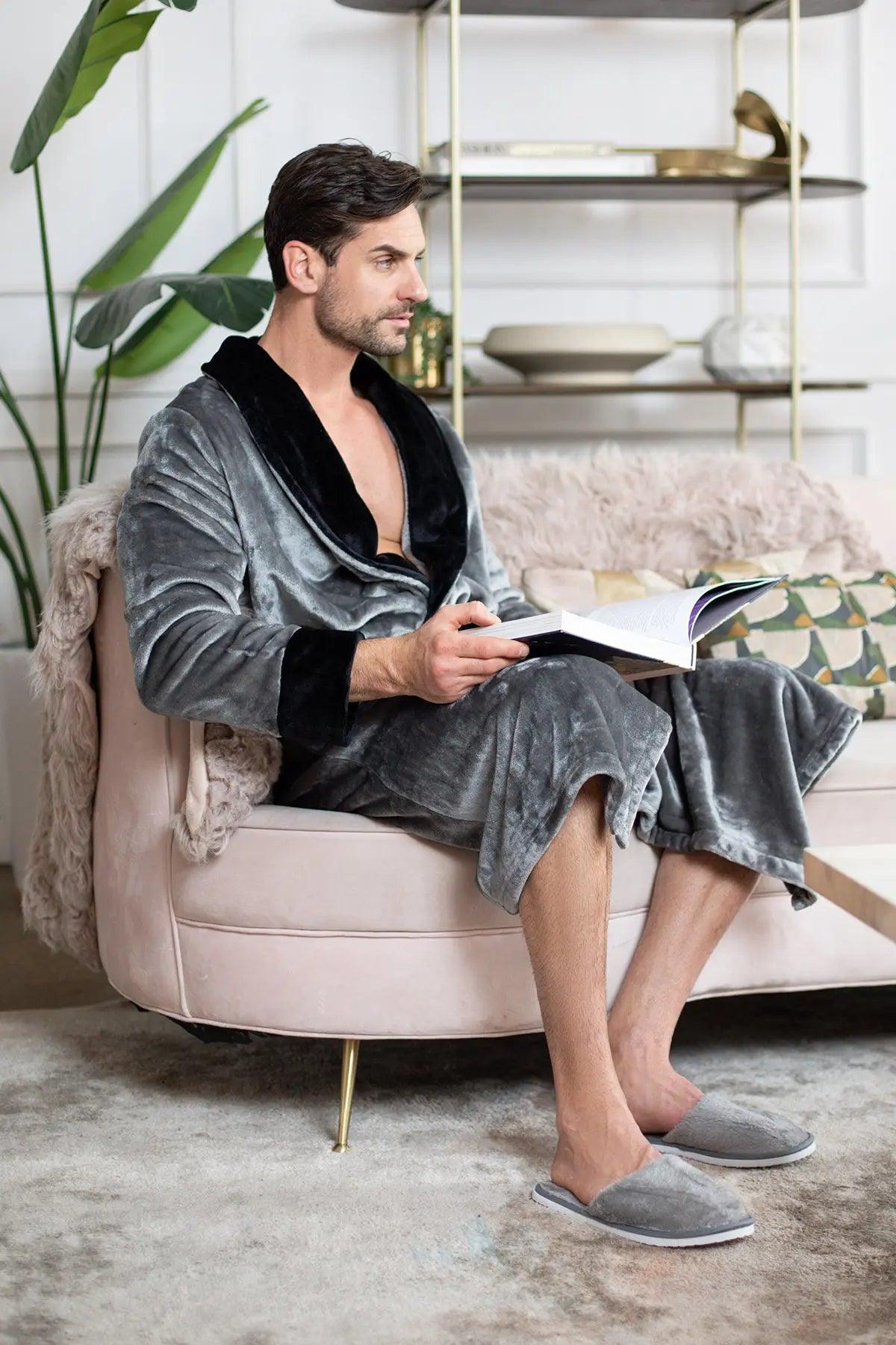 Cozy Mens Plush Robes